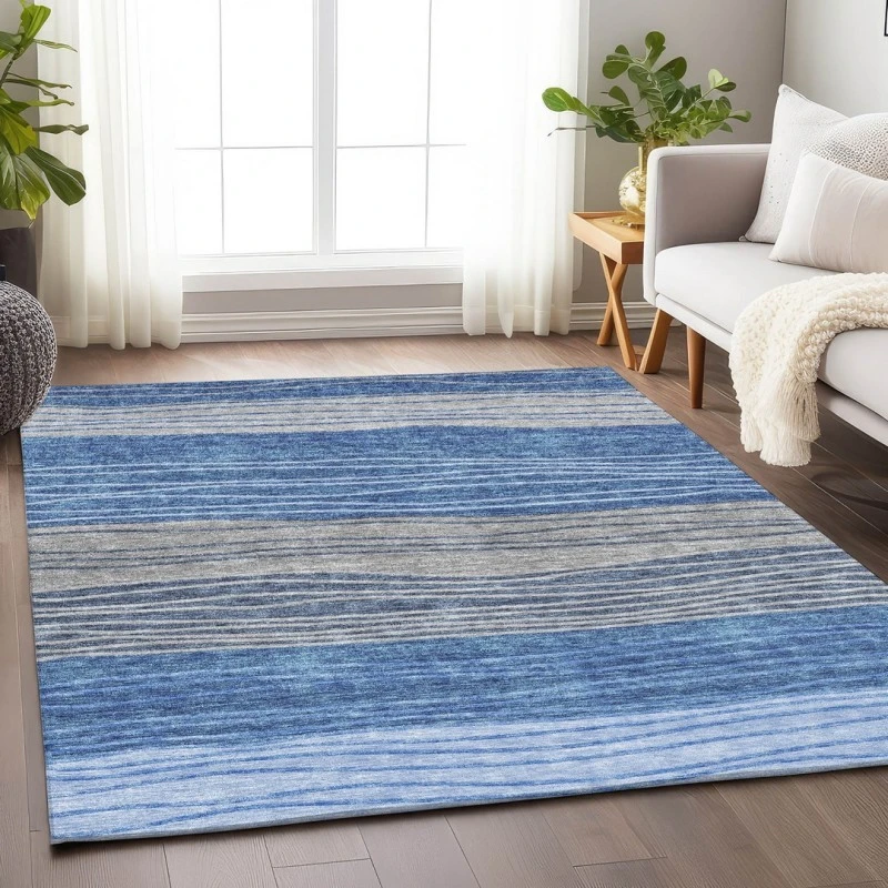 Addison Mayfield Blue AMF735 - 8ft. Round Rug