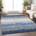 Addison Mayfield Blue AMF736 - 8ft. Round Rug