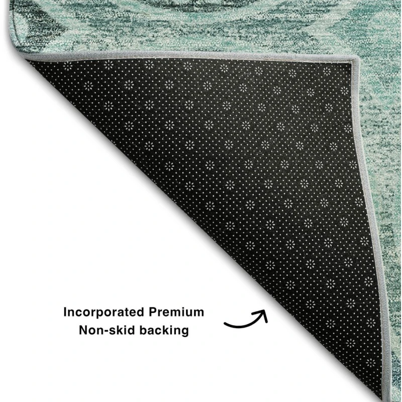 Addison Mayfield Teal AMF738 2ft. 3in. x 7ft. 6in. Rect. Rug
