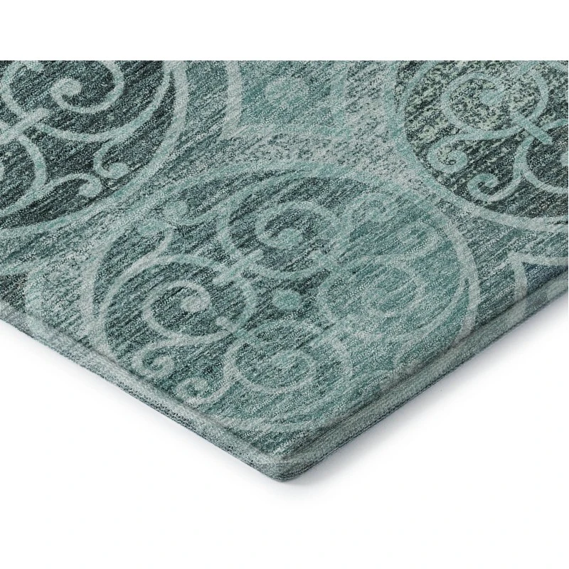 Addison Mayfield Teal AMF738 2ft. 3in. x 7ft. 6in. Rect. Rug