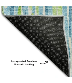 Addison Mayfield Teal AMF739 5ft. x 7ft. 6in. Rect. Rug