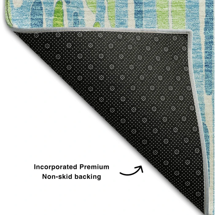 Addison Mayfield Teal AMF739 5ft. x 7ft. 6in. Rect. Rug