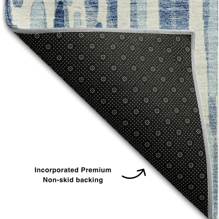 Addison Mayfield Blue AMF739 - 8ft. Round Rug