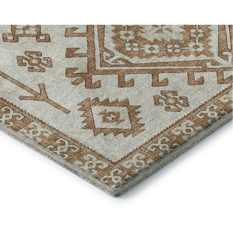 Addison Mayfield Orange AMF73 - 8ft. Round Rug