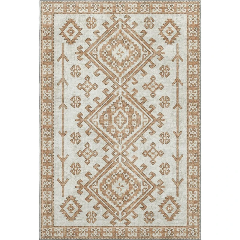 Addison Mayfield Orange AMF73 - 8ft. Round Rug