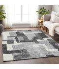 Addison Mayfield Gray AMF740 - 8ft. Round Rug