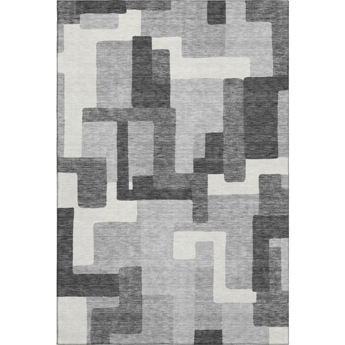 Addison Mayfield Gray AMF740 - 8ft. Round Rug
