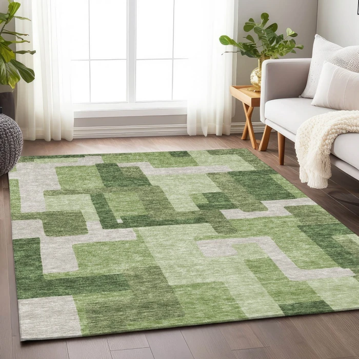 Addison Mayfield Green AMF740 9ft. x 12ft. Rect. Rug