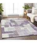 Addison Mayfield Purple AMF740 - 8ft. Round Rug
