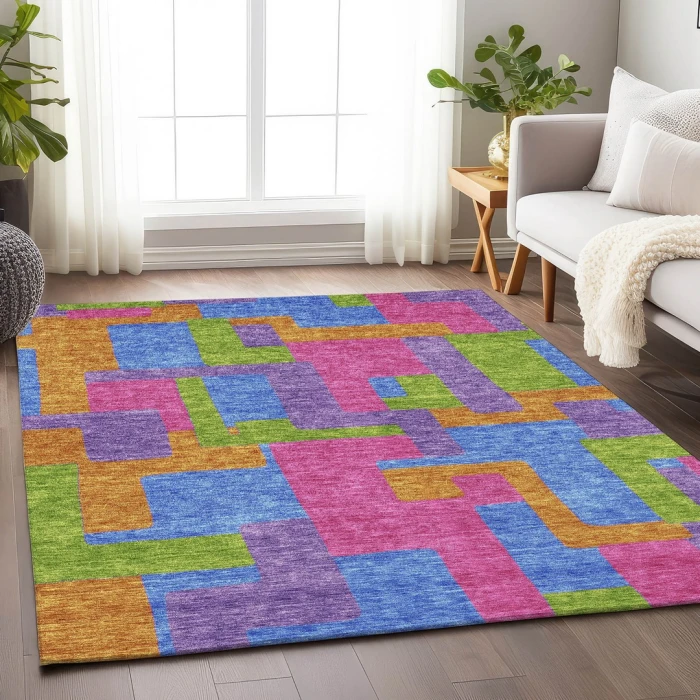 Addison Mayfield Purple AMF740 2ft. 3in. x 7ft. 6in. Rect. Rug