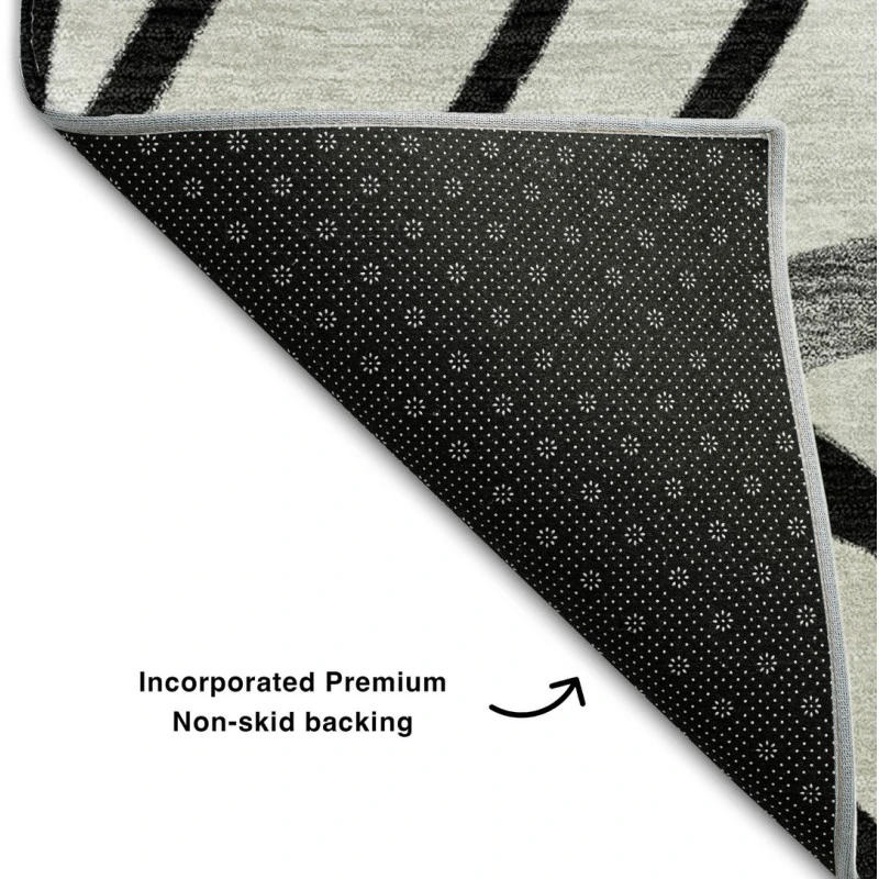 Addison Mayfield Black AMF741 - 8ft. Round Rug