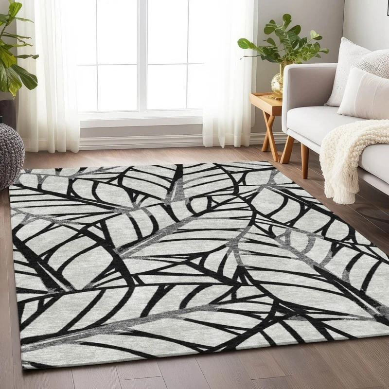 Addison Mayfield Black AMF741 - 8ft. Round Rug