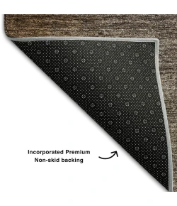 Addison Mayfield Brown AMF742 - 8ft. Round Rug