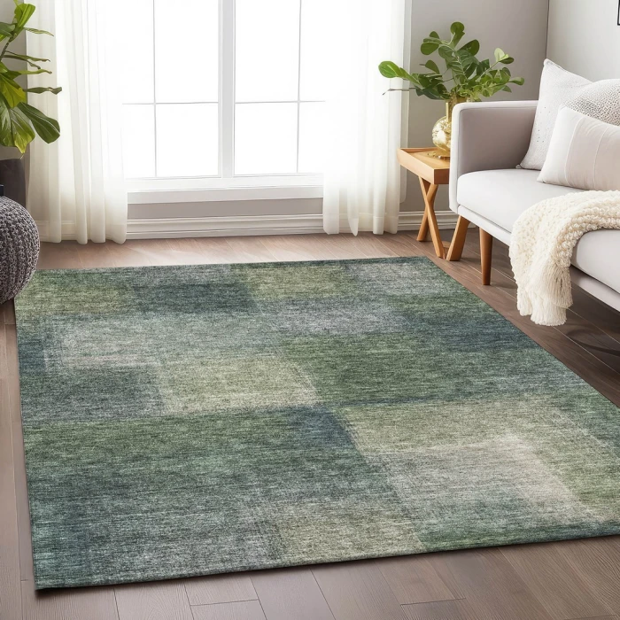 Addison Mayfield Green AMF742 - 8ft. Round Rug