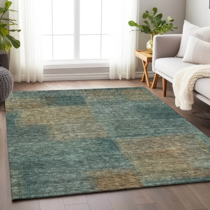 Addison Mayfield Teal AMF742 8ft. x 10ft. Rect. Rug