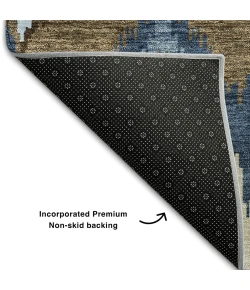 Addison Mayfield Blue AMF743 - 8ft. Round Rug
