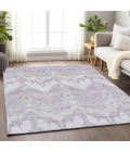 Addison Mayfield Purple AMF743 - 8ft. Round Rug