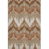 Addison Mayfield Orange AMF743 - 8ft. Round Rug