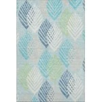Addison Mayfield Teal AMF744 - 8ft. Round Rug