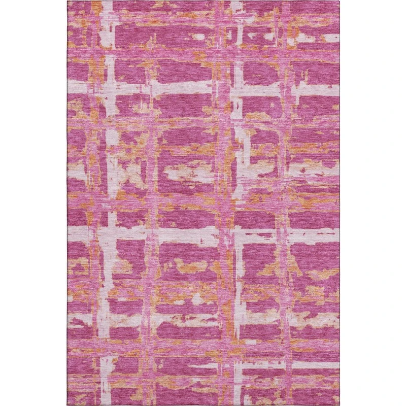 Addison Mayfield Pink AMF745 - 8ft. Round Rug