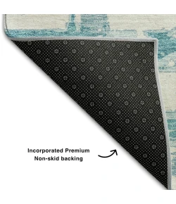 Addison Mayfield Teal AMF745 - 8ft. Round Rug