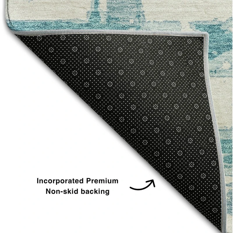 Addison Mayfield Teal AMF745 - 8ft. Round Rug