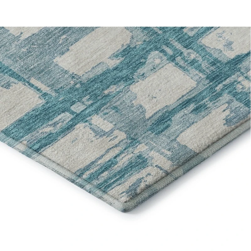 Addison Mayfield Teal AMF745 - 8ft. Round Rug