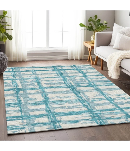 Addison Mayfield Teal AMF745 9ft. x 12ft. Rect. Rug
