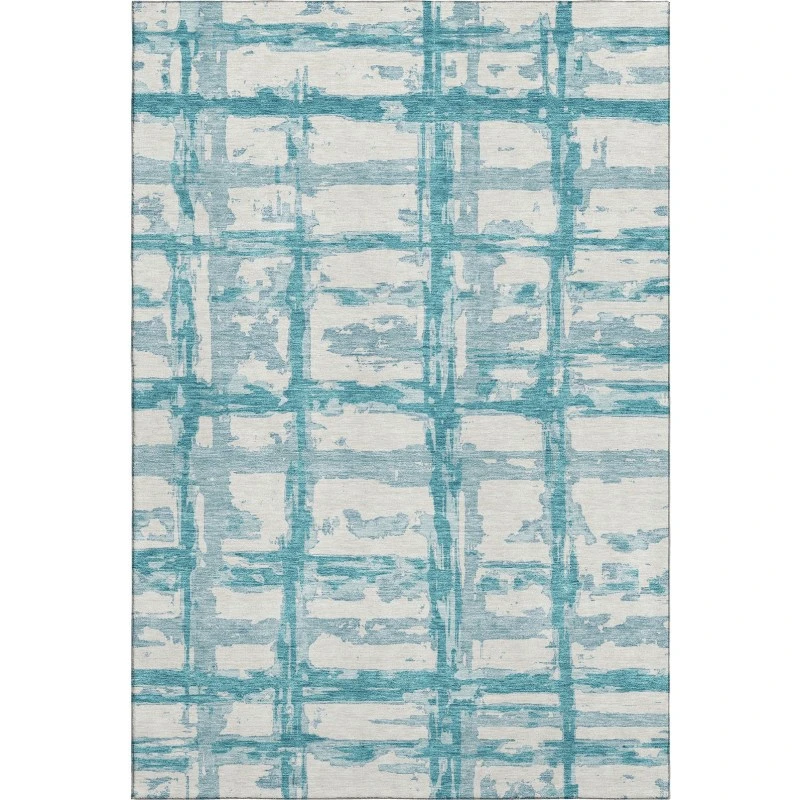 Addison Mayfield Teal AMF745 - 8ft. Round Rug