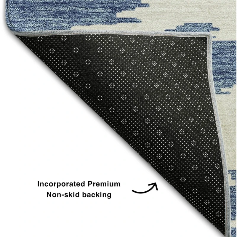 Addison Mayfield Blue AMF746 - 8ft. Round Rug