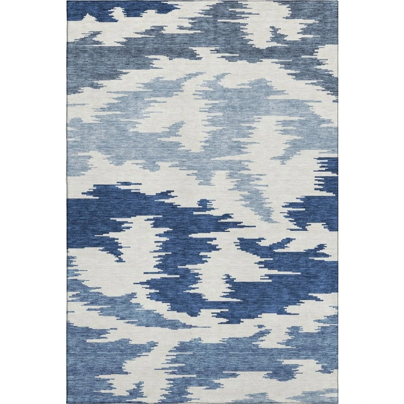 Addison Mayfield Blue AMF746 - 8ft. Round Rug