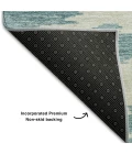 Addison Mayfield Teal AMF746 2ft. 3in. x 7ft. 6in. Rect. Rug