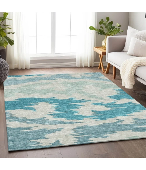 Addison Mayfield Teal AMF746 2ft. 3in. x 7ft. 6in. Rect. Rug