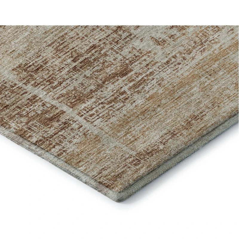 Addison Mayfield Orange AMF747 - 8ft. Round Rug