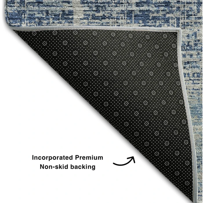 Addison Mayfield Blue AMF747 - 8ft. Round Rug