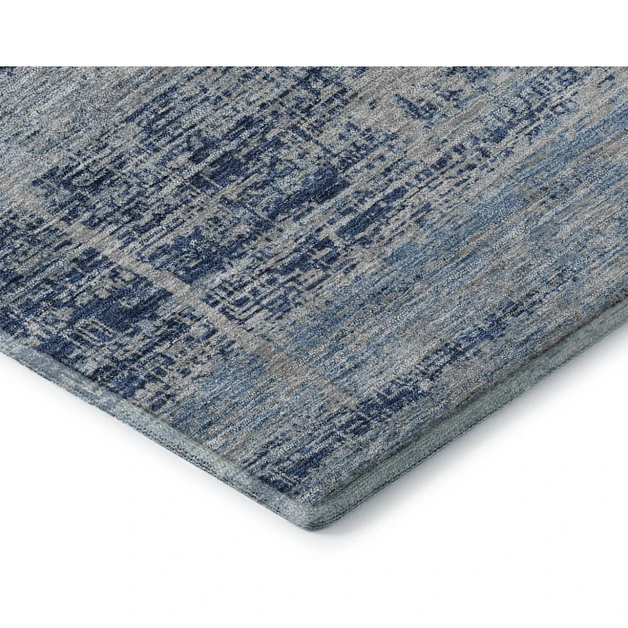 Addison Mayfield Blue AMF747 - 8ft. Round Rug
