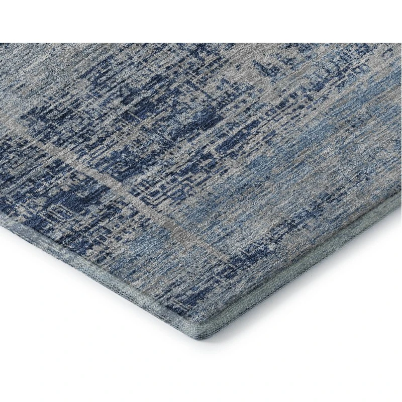Addison Mayfield Blue AMF747 - 8ft. Round Rug