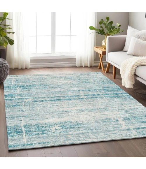 Addison Mayfield Teal AMF747 8ft. x 10ft. Rect. Rug