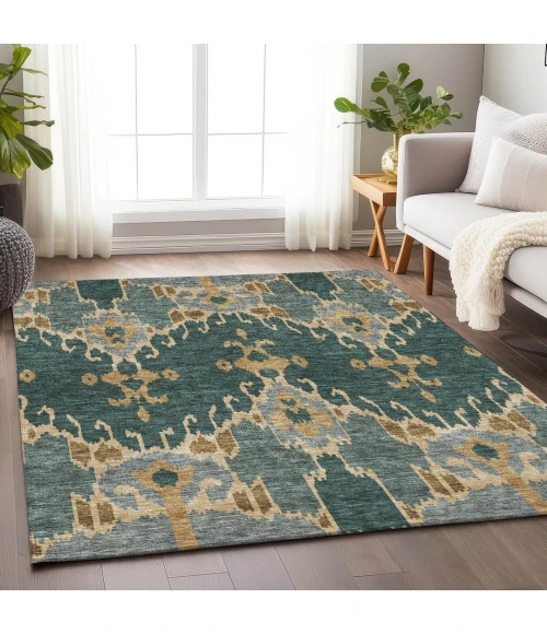 Addison Mayfield Green AMF748 2ft. 3in. x 7ft. 6in. Rect. Rug