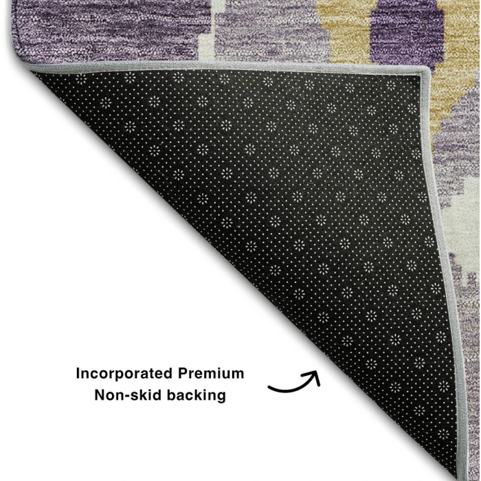 Addison Mayfield Purple AMF748 - 8ft. Round Rug