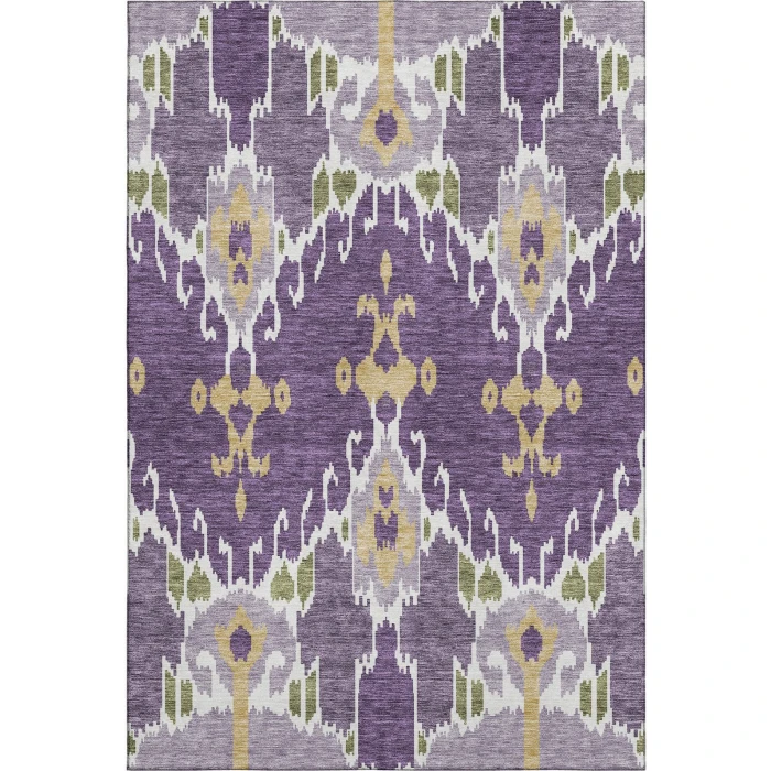 Addison Mayfield Purple AMF748 - 8ft. Round Rug