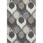 Addison Mayfield Gray AMF749 - 8ft. Round Rug