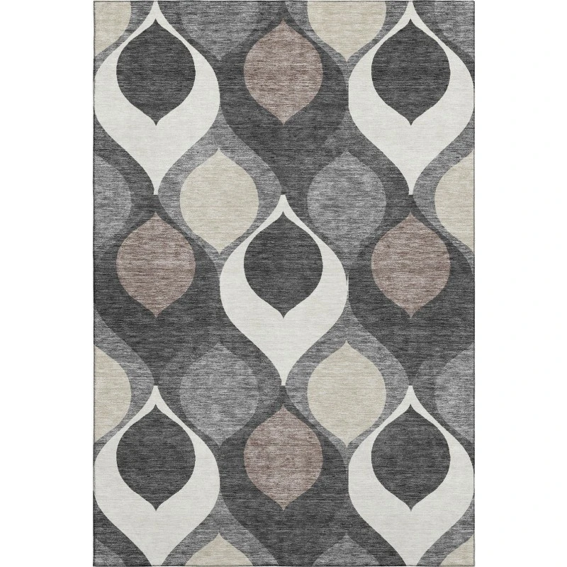 Addison Mayfield Gray AMF749 - 8ft. Round Rug