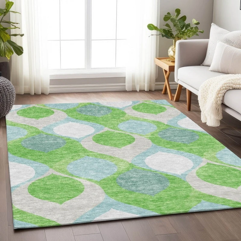 Addison Mayfield Green AMF749 - 8ft. Round Rug