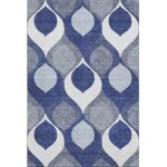 Addison Mayfield Blue AMF749 - 8ft. Round Rug