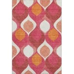 Addison Mayfield Pink AMF749 - 8ft. Round Rug