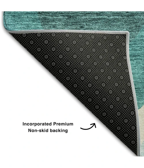 Addison Mayfield Teal AMF749 5ft. x 7ft. 6in. Rect. Rug