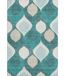 Addison Mayfield Teal AMF749 5ft. x 7ft. 6in. Rect. Rug