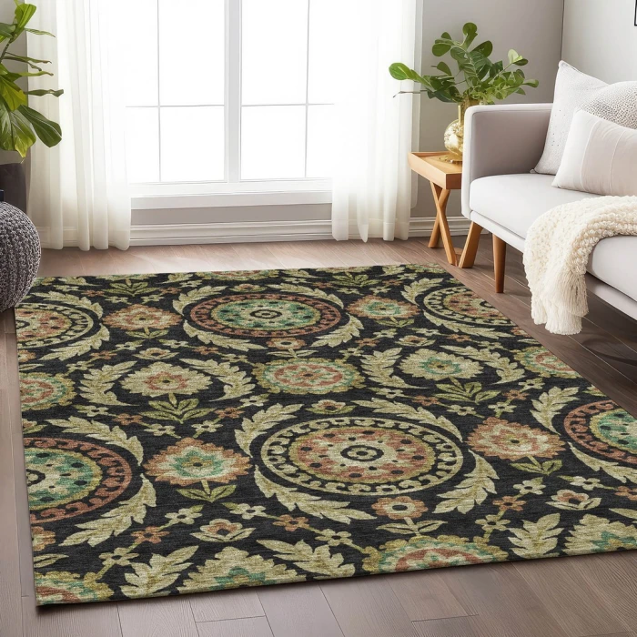 Addison Mayfield Black AMF751 5ft. x 7ft. 6in. Rect. Rug