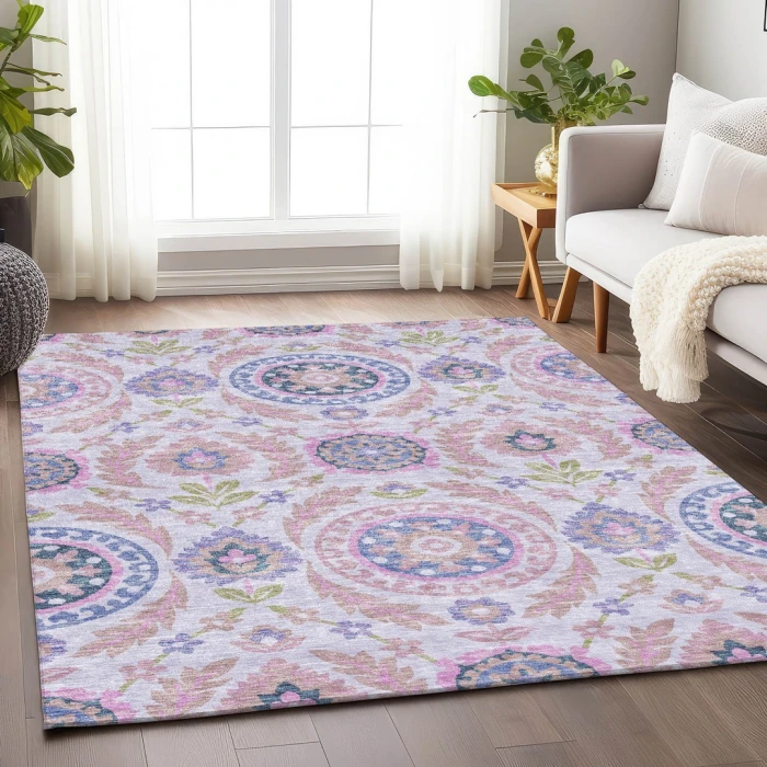 Addison Mayfield Pink AMF751 5ft. x 7ft. 6in. Rect. Rug